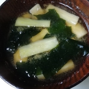 マコモダケの保存法と味噌汁